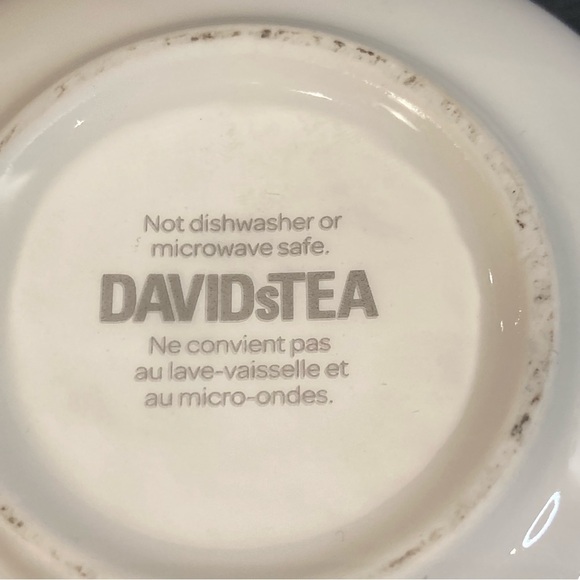 DAVID’S TEA Never Used Green Leaf Motif Gold Accent Wood Handle Tea  Pot - Picture 12 of 15